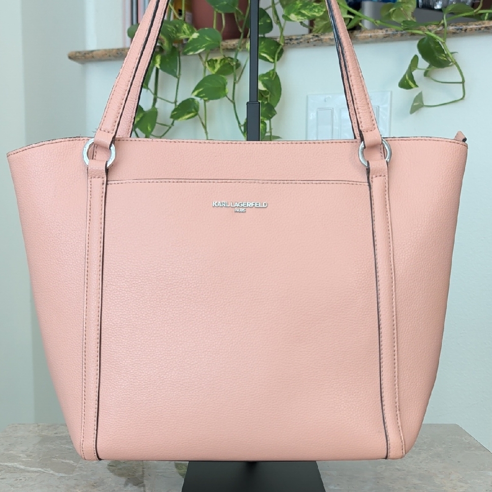 Karl Lagerfeld Peach Pink Shoulder Bag